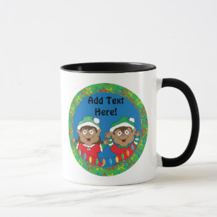 Caneca Elfos de Natal