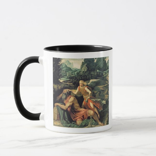 Caneca Elijah visitou por um anjo, c.1534 (Esquerda)