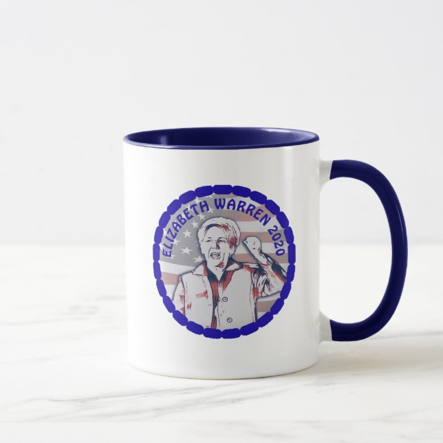 Caneca Elizabeth Warren para Apresentação 2020 (Direita)