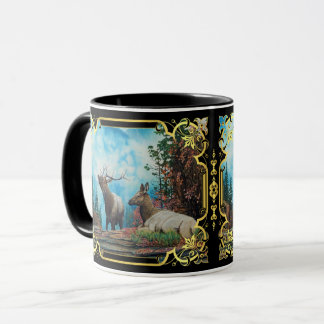 Caneca Elk Rocky Mountain Elk, grão-touro/design rico