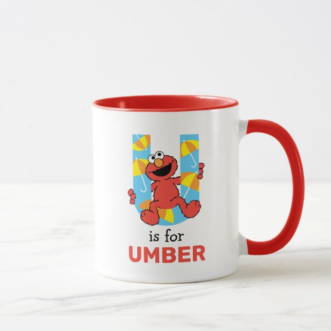 Caneca Elmo Alfabeto | U Guarda-chuva (Direita)