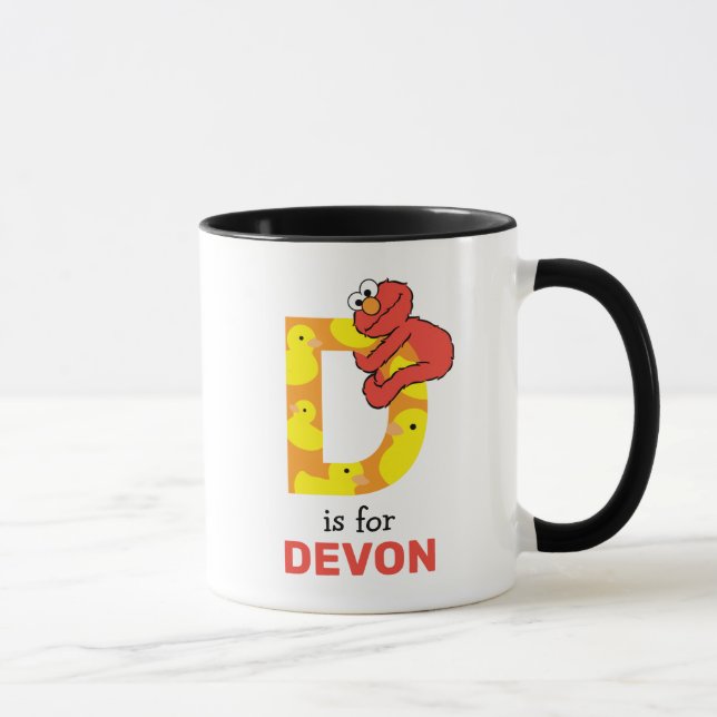 Caneca Elmo Alphabet | D Pato (Direita)