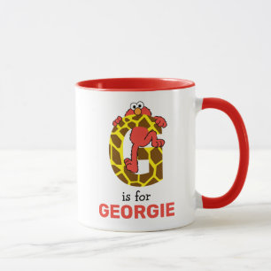 Caneca Elmo Alphabet   G Girafa