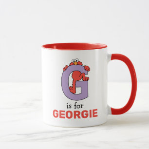 Caneca Elmo Alphabet G Roxo