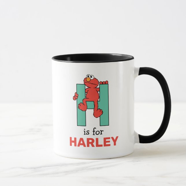 Caneca Elmo Alphabet | H Verde (Direita)