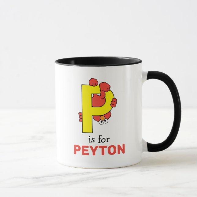Caneca Elmo Alphabet | P Amarelo (Direita)