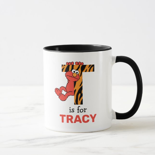 Caneca Elmo Alphabet | Tigre T (Direita)