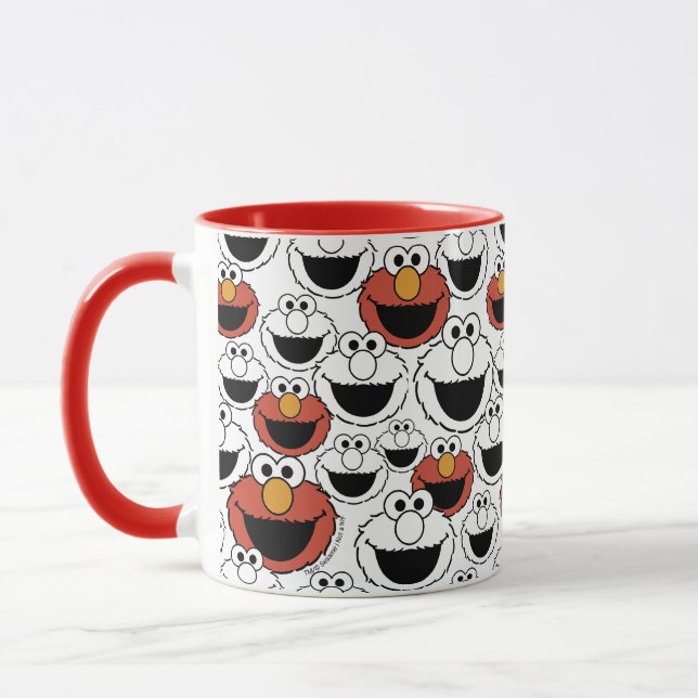 Caneca Elmo Color Pop Face Pattern (Esquerda)