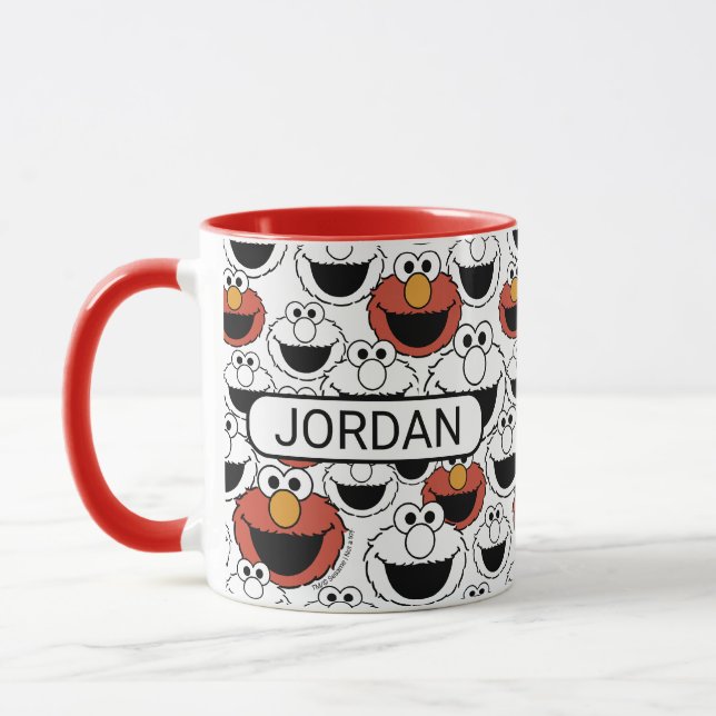 Caneca Elmo Color Pop Face Pattern (Esquerda)