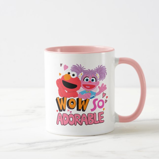 Caneca Elmo e Abby| Uau Tão Adorável (Direita)
