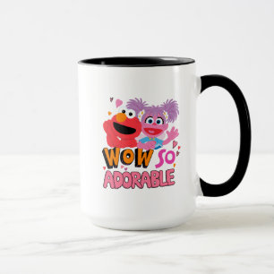 Caneca Elmo e Abby Uau Tão Adorável