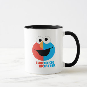 Caneca Elmo e Cookie Meia Face