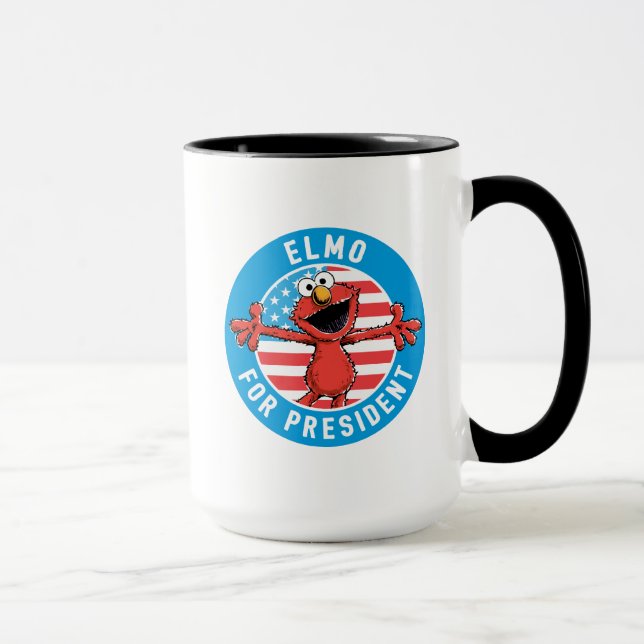 Caneca Elmo para Presidente - Flag (Direita)