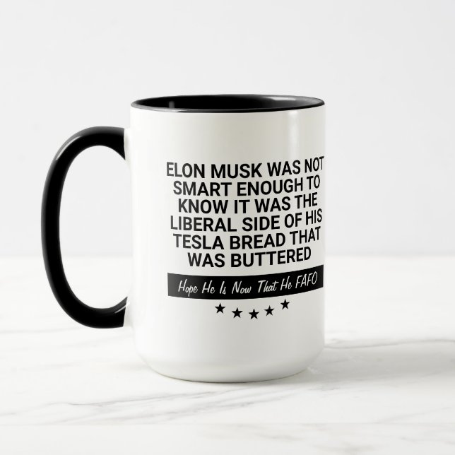 Caneca Elon Musk Não Era Inteligente O Suficiente Para Sa (Esquerda)