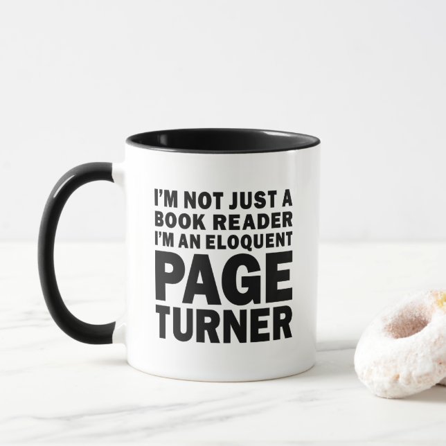 Caneca Eloquent Page Turner Bookish Fave (Com Donut)