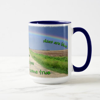 Caneca Em Algum Lugar Sobre A Mug Do Arco-Íris