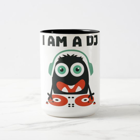 Caneca em dois tons "I am a dj"