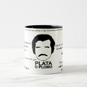 Caneca em Dois Tons Pablo Escobar Frases
