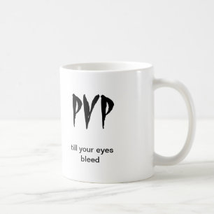 Caneca em linha do jogo de PVP