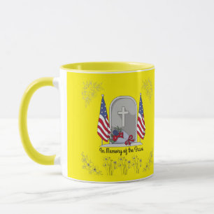 Caneca Em memória do bravo amarelo