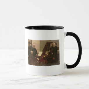 Caneca Em torno do piano, 1885