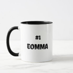 Caneca Ema número um, mãe número um na coreia, engraçado