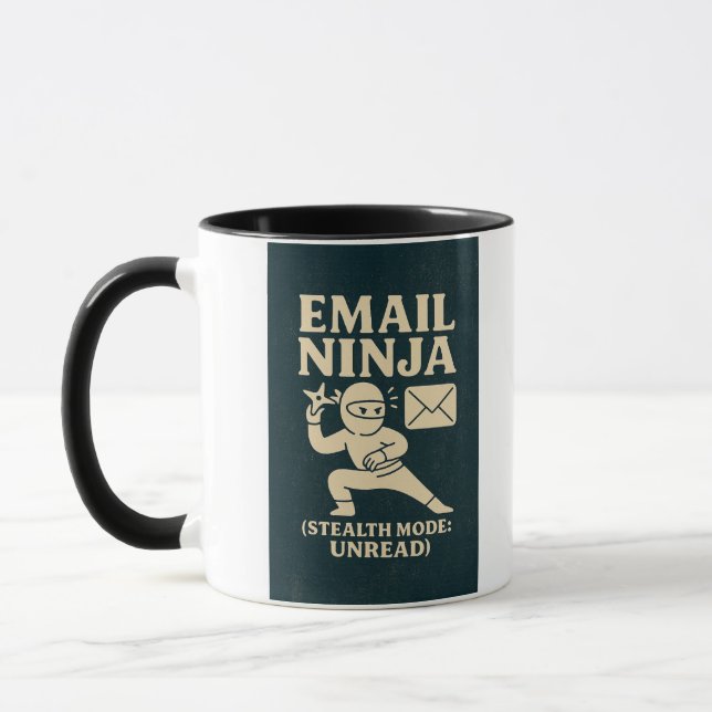 Caneca Email  Ninja Coffee Mug (Esquerda)