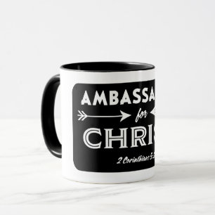 Caneca Embaixador para Slogan de Escritura de Cristos