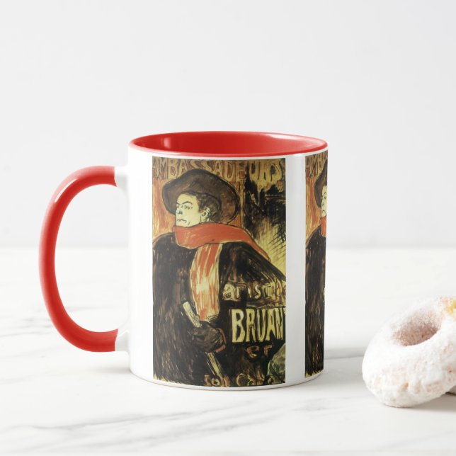 Caneca Embaixadores, Aristide Bruant, por Toulouse Lautre (Com Donut)