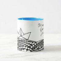 Embarcação de papel desenhado