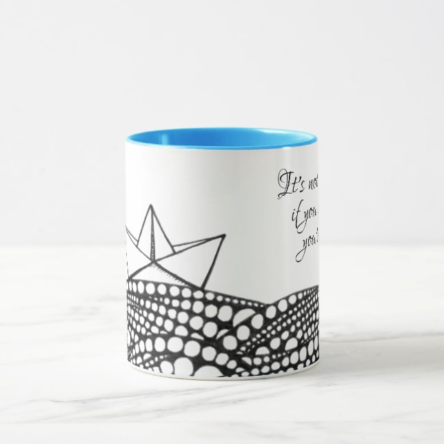 Caneca Embarcação de papel desenhado (Centro)
