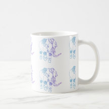 Caneca Embellished Dois-Tom do elefante