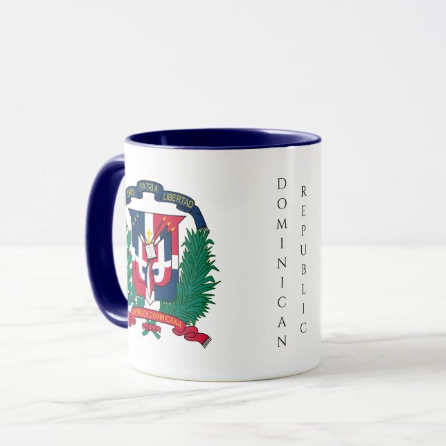 caneca emblema da república dominicana (Frente Esquerda)