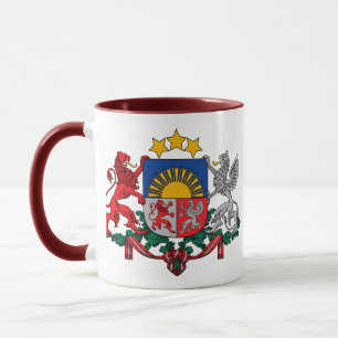 Caneca emblema de latvia