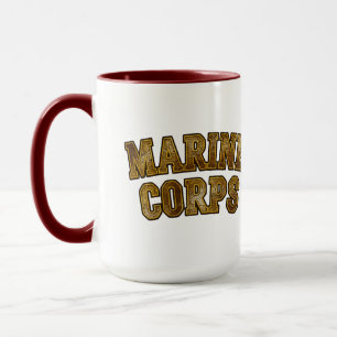Caneca Emblema do Logotipo do Veterano do Corpo de Fuzile