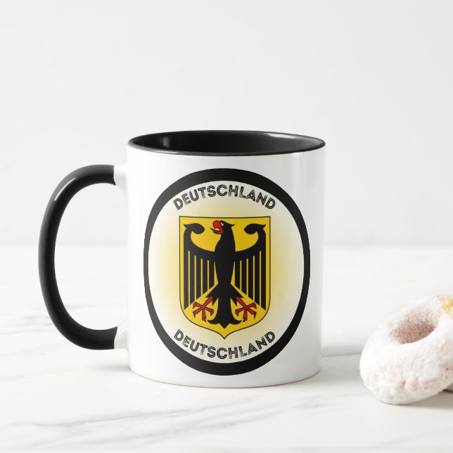 Caneca Emblema do Patrimônio da Alemanha (Com Donut)