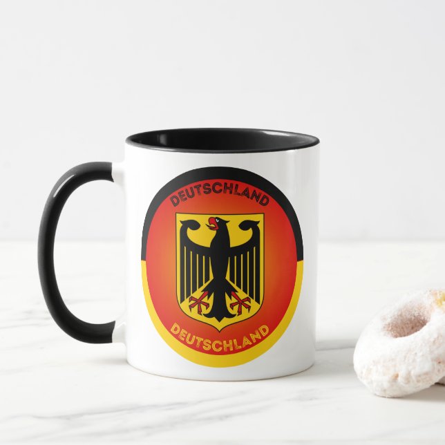 Caneca Emblema do Patrimônio da Alemanha (Com Donut)