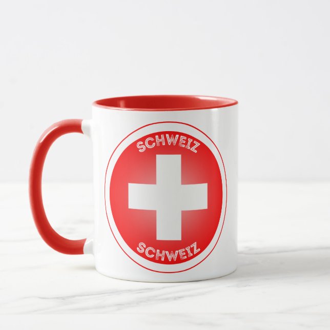 Caneca Emblema do Patrimônio da Suíça (Esquerda)