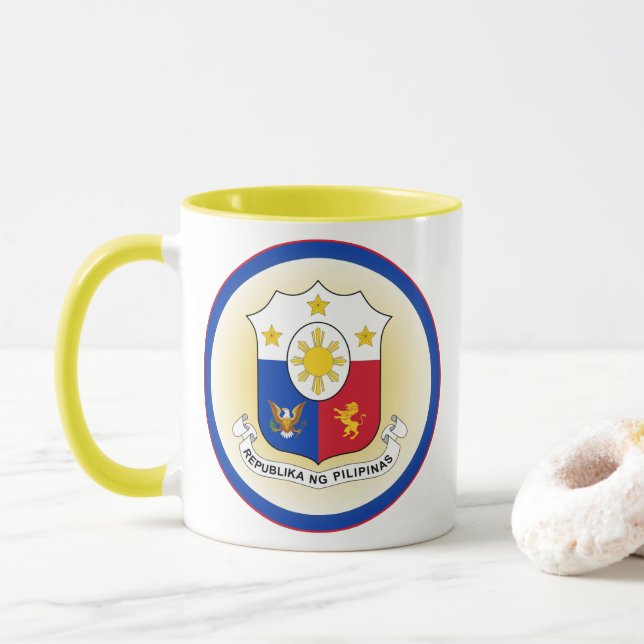 Caneca Emblema do Patrimônio das Filipinas (Com Donut)