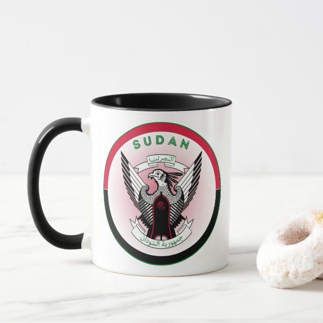 Caneca Emblema do Patrimônio do Sudão (Com Donut)