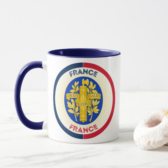Caneca Emblema do Patrimônio Francês (Com Donut)