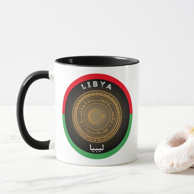 Caneca Emblema do Patrimônio Líbio (Com Donut)