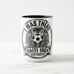 Caneca Emblema Nacional Haitiano Design Vintage Retro 