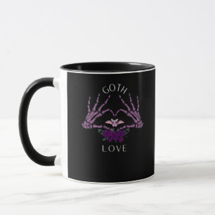 Caneca Embrace Gótico Skeleton Heart