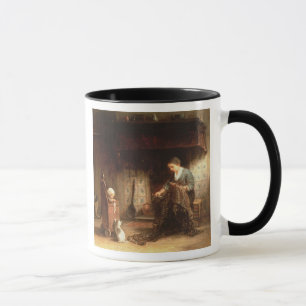 Caneca Emendando as redes (óleo no painel)