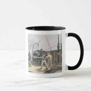 Caneca Emendando o cabo após o primeiro acidente na boa