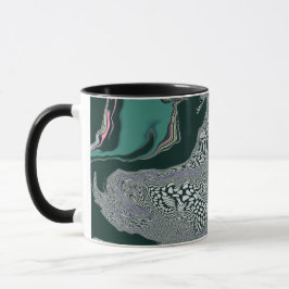 Caneca "Emerald Marble Flow"