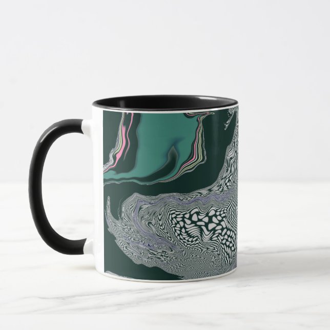 Caneca "Emerald Marble Flow" (Esquerda)