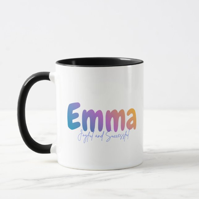 Caneca Emma Name Gift - Joyful and Successful - Personali (Esquerda)