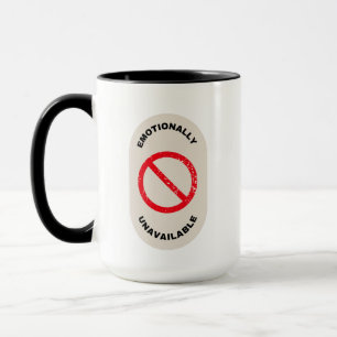Caneca "Emocionalmente Indisponível"